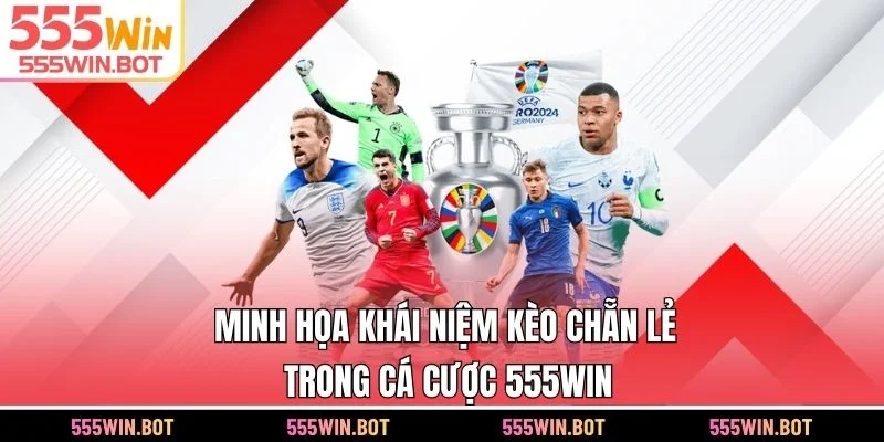 Minh họa khái niệm kèo chẵn lẻ trong cá cược 555WIN